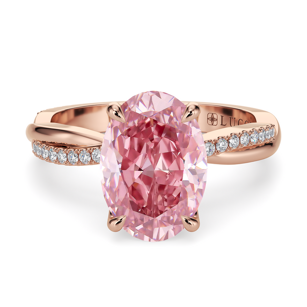 Lucce Fiore Oval Rosé Pink Diamond