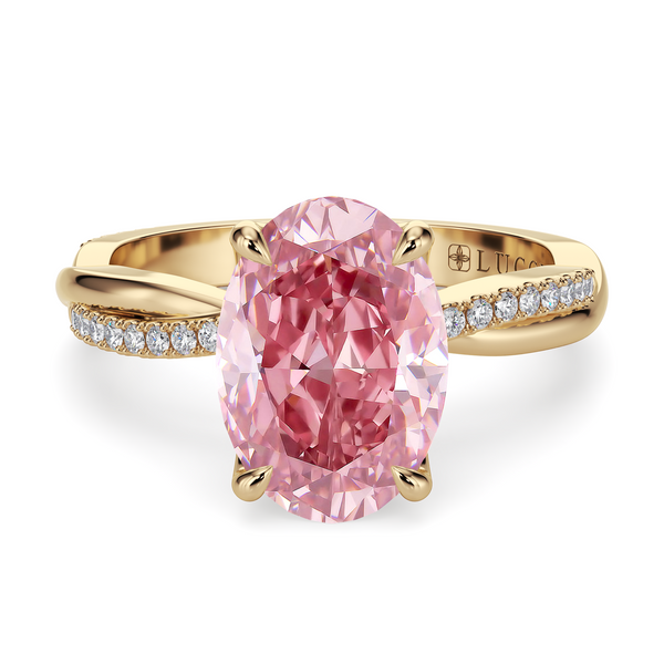 Lucce Fiore Oval Rosé Pink Diamond