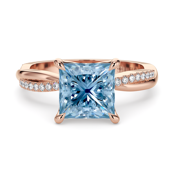 Lucce Fiore Princess Ocean Blue Diamond