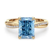 Load image into Gallery viewer, Lucce Fiore Radiant Ocean Blue Diamond
