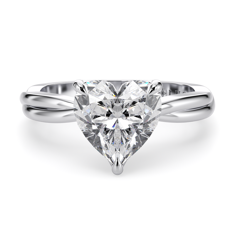 Lucce Fiore Solitaire Heart Diamond