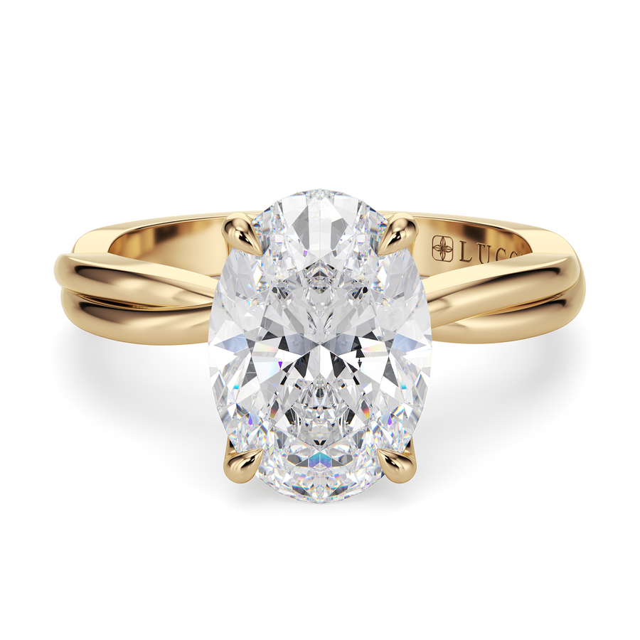 Load image into Gallery viewer, LUCCE FIORE™ Solitaire Oval Diamond
