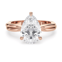 Load image into Gallery viewer, Lucce Fiore Solitaire Pear Diamond
