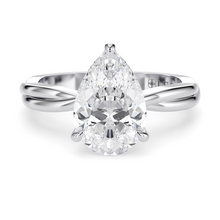 Load image into Gallery viewer, Lucce Fiore Solitaire Pear Diamond
