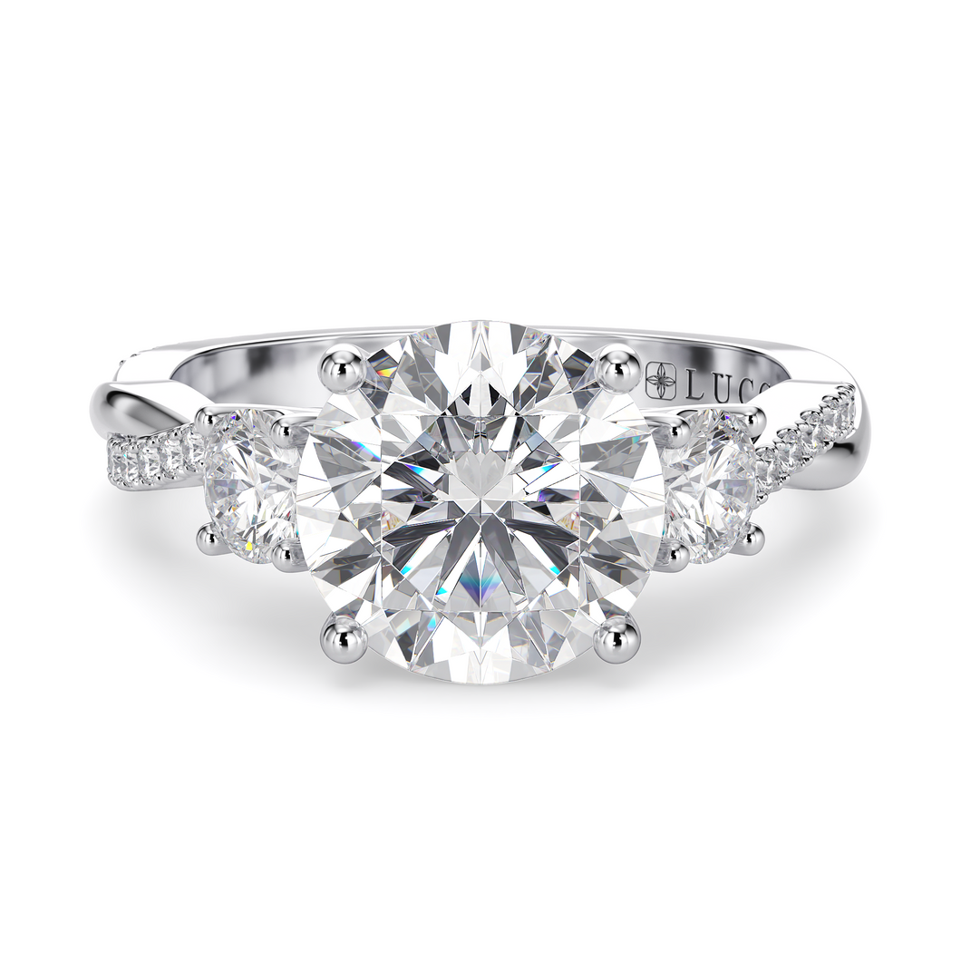 Lucce Fiore Trio Round Diamond