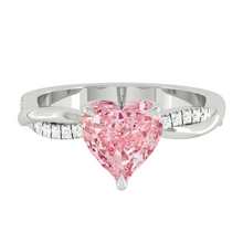 Load image into Gallery viewer, Fiore Heart Rosé Pink Diamond
