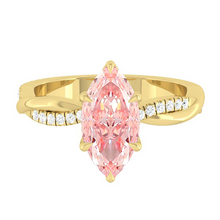 Load image into Gallery viewer, Fiore Marquise Rosé Pink Diamond
