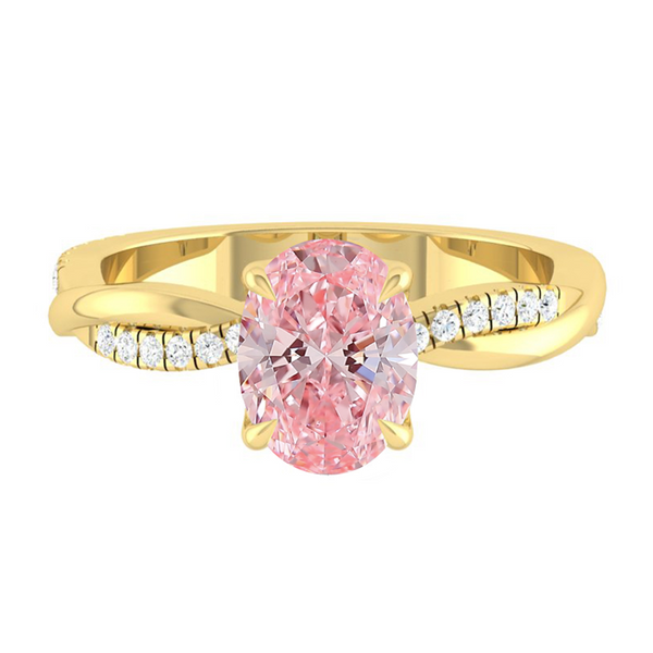 Lucce Fiore Oval Rosé Pink Diamond