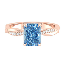 Load image into Gallery viewer, Fiore Radiant Ocean Blue Diamond
