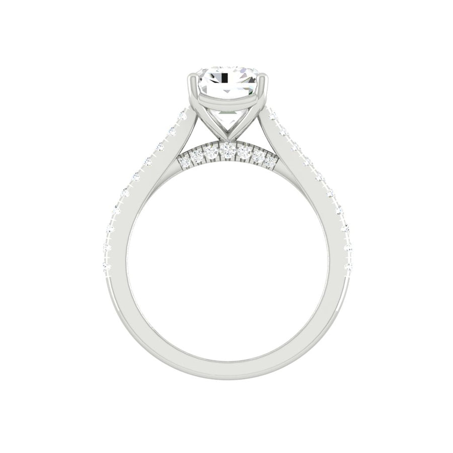 Load image into Gallery viewer, LUCCE FIRENZE™ Pavé Emerald Natural Diamond 0.61ct E VVS2 GIA 18K White Gold
