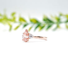 Load image into Gallery viewer, Pink Diamond Engagement Ring with Three Stone Design Philippines
