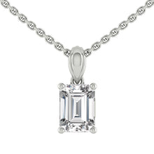 Load image into Gallery viewer, Kaela Emerald Necklace Diamond
