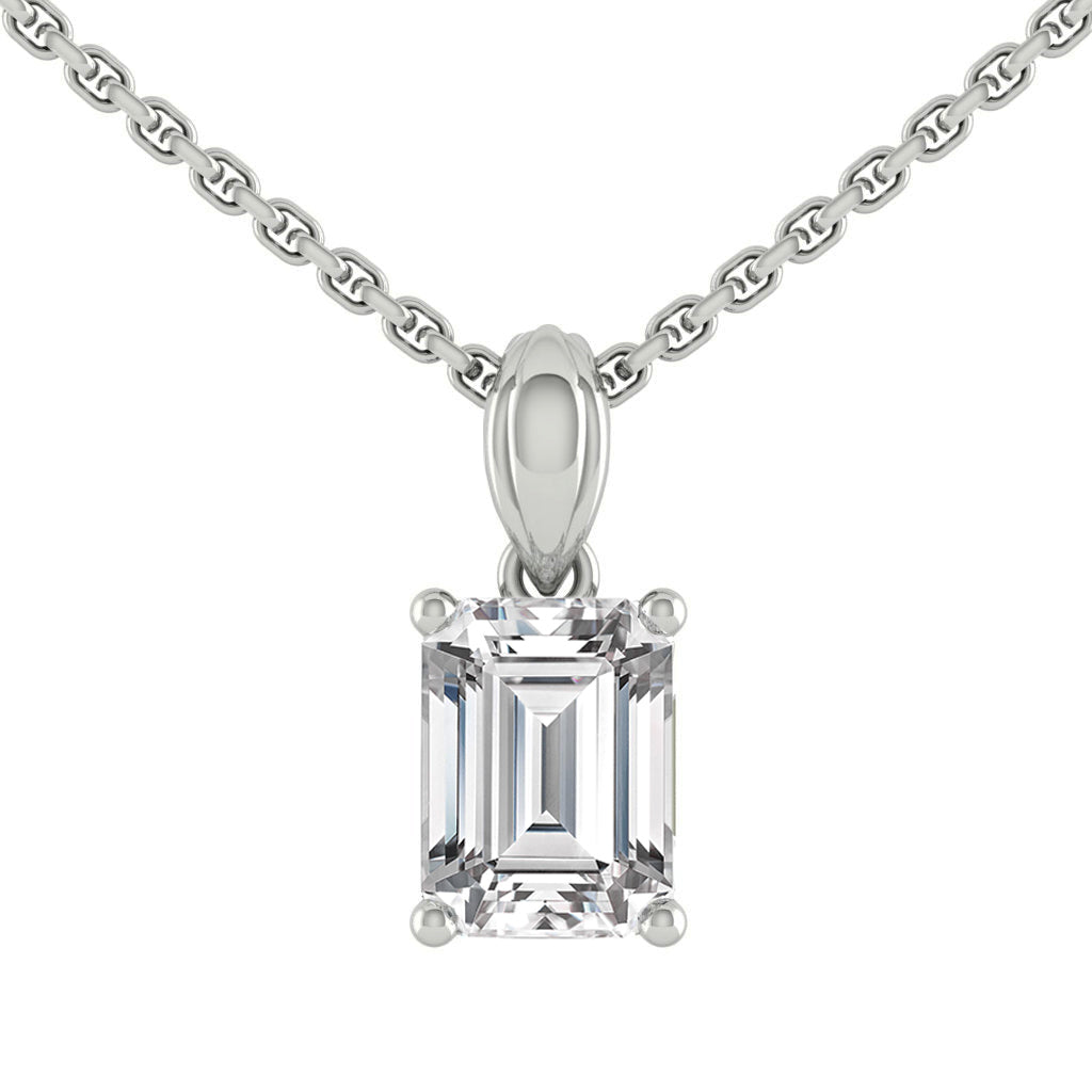 Kaela Emerald Necklace Diamond