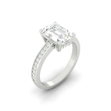 Load image into Gallery viewer, Kaela Pavé Emerald Moissanite
