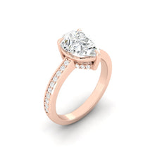 Load image into Gallery viewer, Kaela Pavé Pear Moissanite
