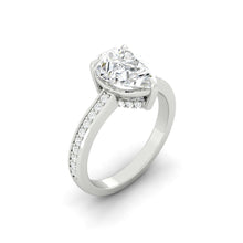 Load image into Gallery viewer, Kaela Pavé Pear Moissanite
