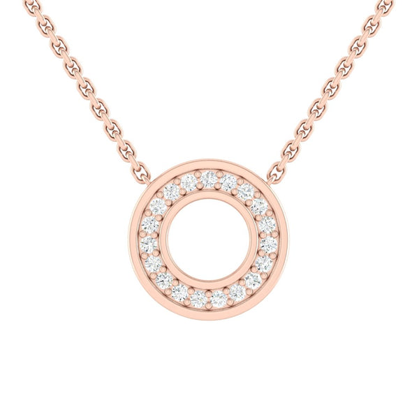 Kaela Eternity Necklace Round Moissanite