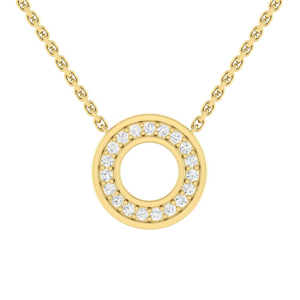 Kaela Eternity Necklace Round Moissanite