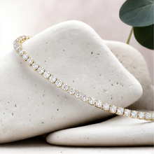 Load image into Gallery viewer, LUCCE KAELA™ Tennis Bracelet 8.00ctw Lab Diamond 14K Yellow Gold
