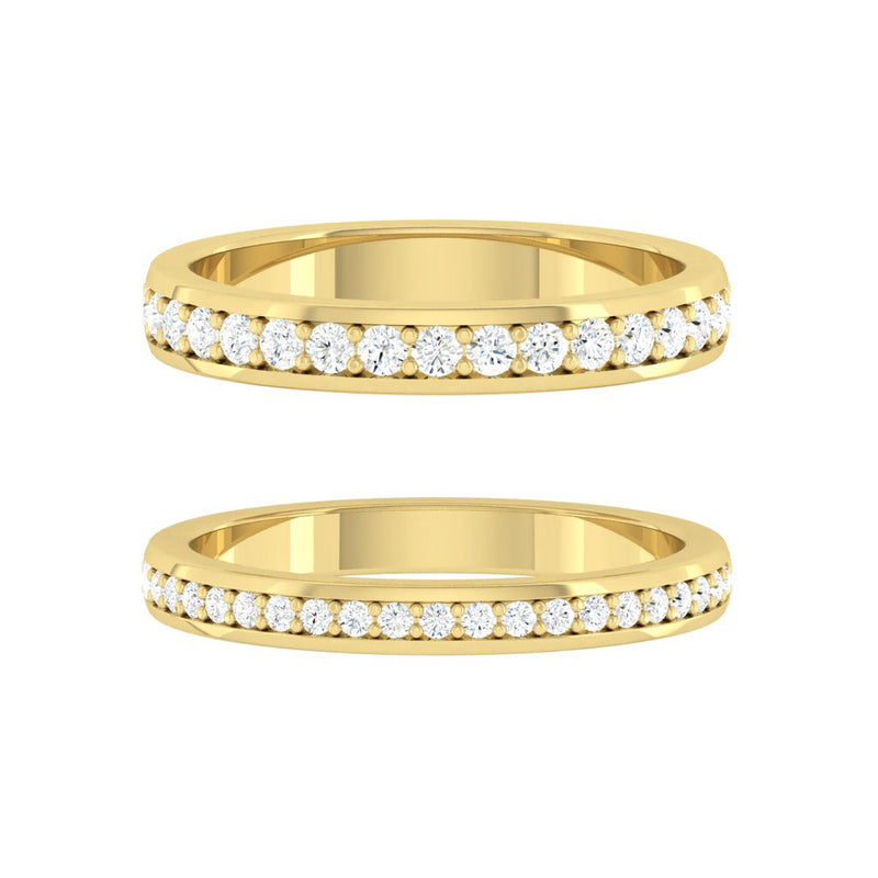 Lucce Kaela Band 0.21ctw Lab Grown Diamond 18k Yellow Gold