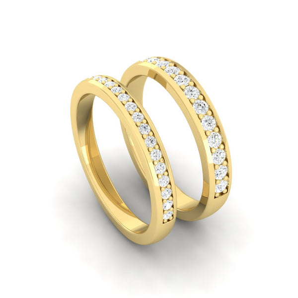 Lucce Kaela Band 0.31ctw Lab Grown Diamond 14k Yellow Gold