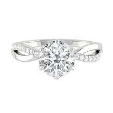 Load image into Gallery viewer, Lucce Fiore Sei Round Lab Diamond 1.03ct D IF Id IGI 14K White Gold
