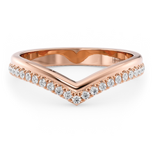 Load image into Gallery viewer, LUCCE Chevron with Diamond Pave in Gold or Platinum
