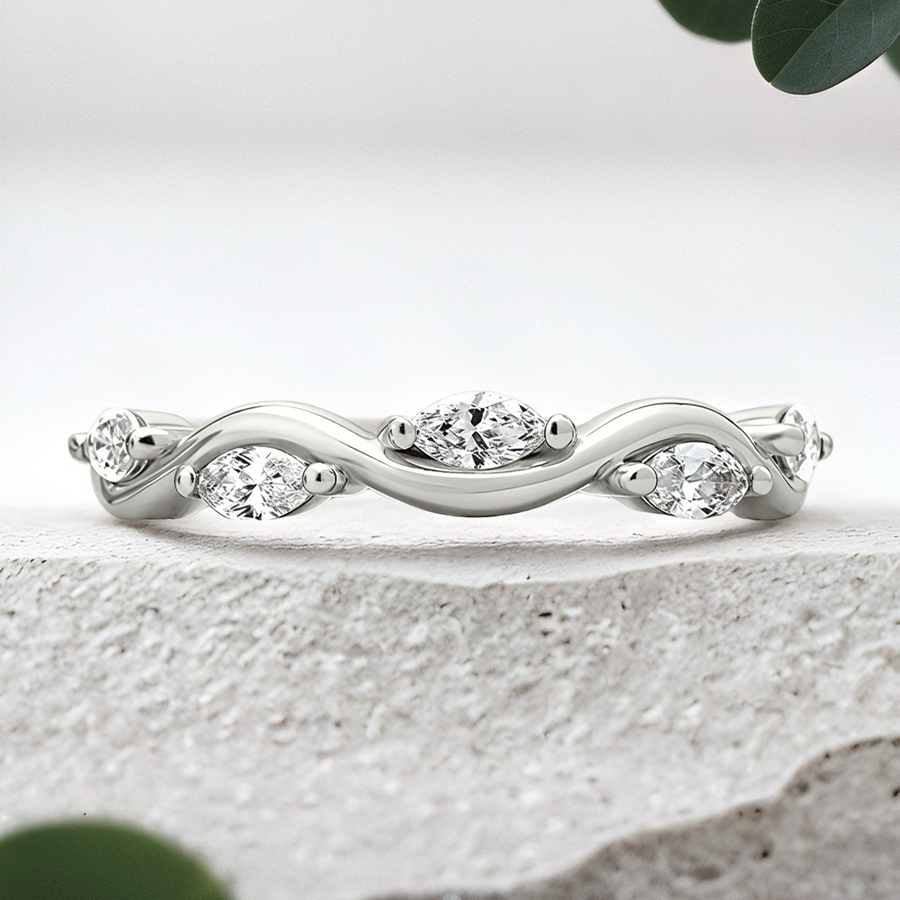 Load image into Gallery viewer, LUCCE CONSTANCE™ Infini Lab Diamond 0.50ctw 14K White Gold
