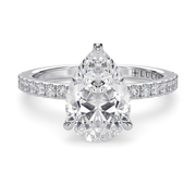 LUCCE LUCIA™ Halo Pavé Pear Diamond