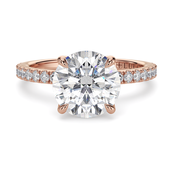 Lucce Lucia Halo Pavé Round Diamond