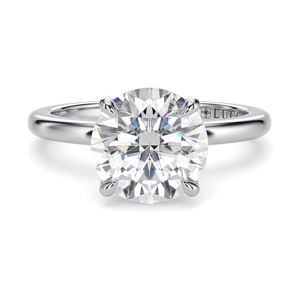 Lucce Lucia Halo Round Moissanite