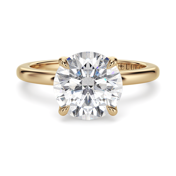 Lucce Lucia Halo Round Moissanite