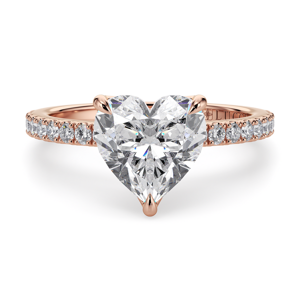 Lucce Lucia Pavé Heart Moissanite