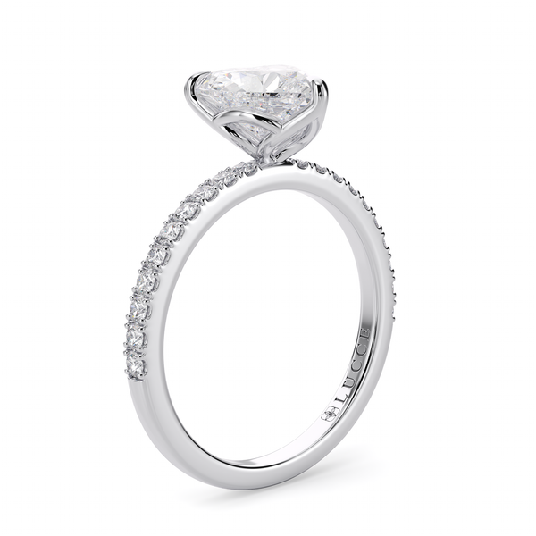 Lucce Lucia Pavé Heart Moissanite
