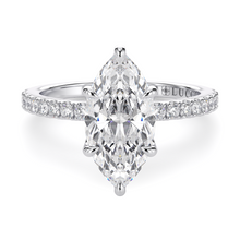 Load image into Gallery viewer, Lucce Lucia Pavé Marquise Moissanite
