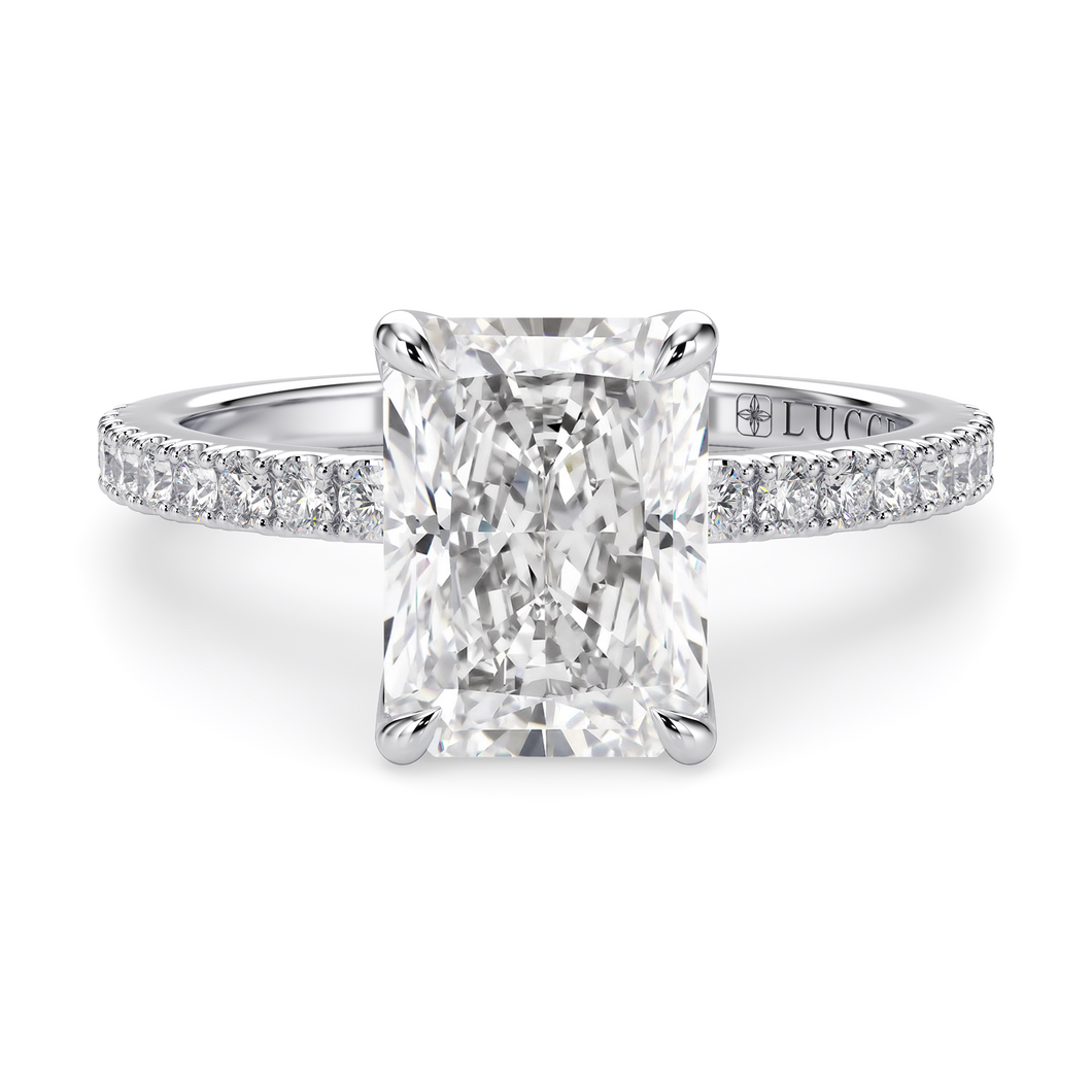 Lucce Lucia Pavé Radiant Moissanite