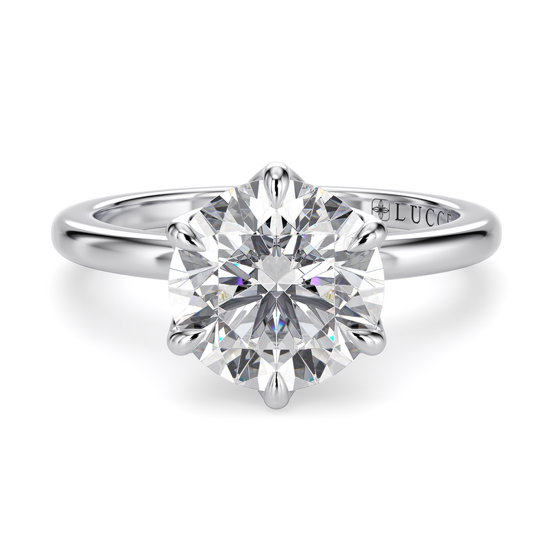 Lucce Lucia 6-Prong Round Diamond