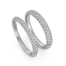 Load image into Gallery viewer, LUCCE LUXE™ Band 0.75CTW Lab Diamond 14K White Gold
