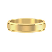 LUCCE ABBRACCIO™ Brushed 4mm 18K Yellow Gold