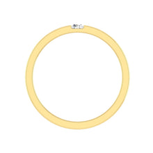Load image into Gallery viewer, Lucce Retto Polished 3mm 0.24ct Natural Diamond 18K Yellow Gold
