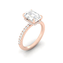 Load image into Gallery viewer, Madelyne Pave Emerald Moissanite
