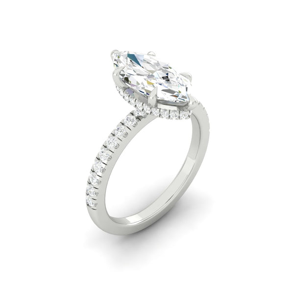 Lucce Verona Pave Marquise Moissanite