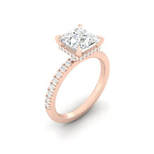 Load image into Gallery viewer, Madelyne Pave Princess Moissanite
