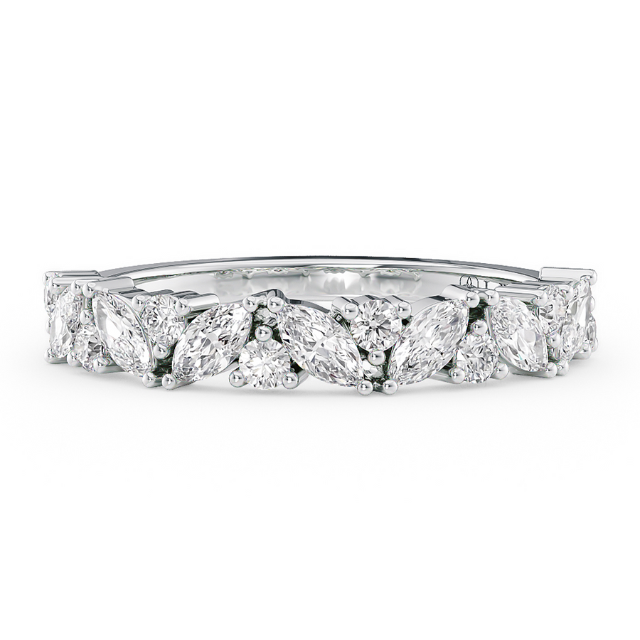 Load image into Gallery viewer, LUCCE MARCHESA™ Reale Half Eternity 0.75ctw Lab Diamond 14k White Gold
