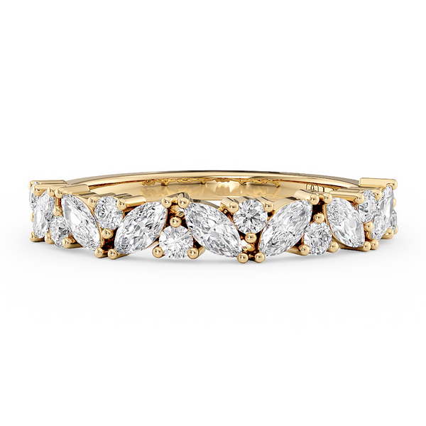 LUCCE MARCHESA™ Reale Half Eternity 0.75ctw Lab Diamond 14k Yellow Gold