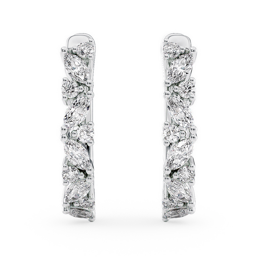 Load image into Gallery viewer, LUCCE MARCHESA™ Hoop Earrings Diamond
