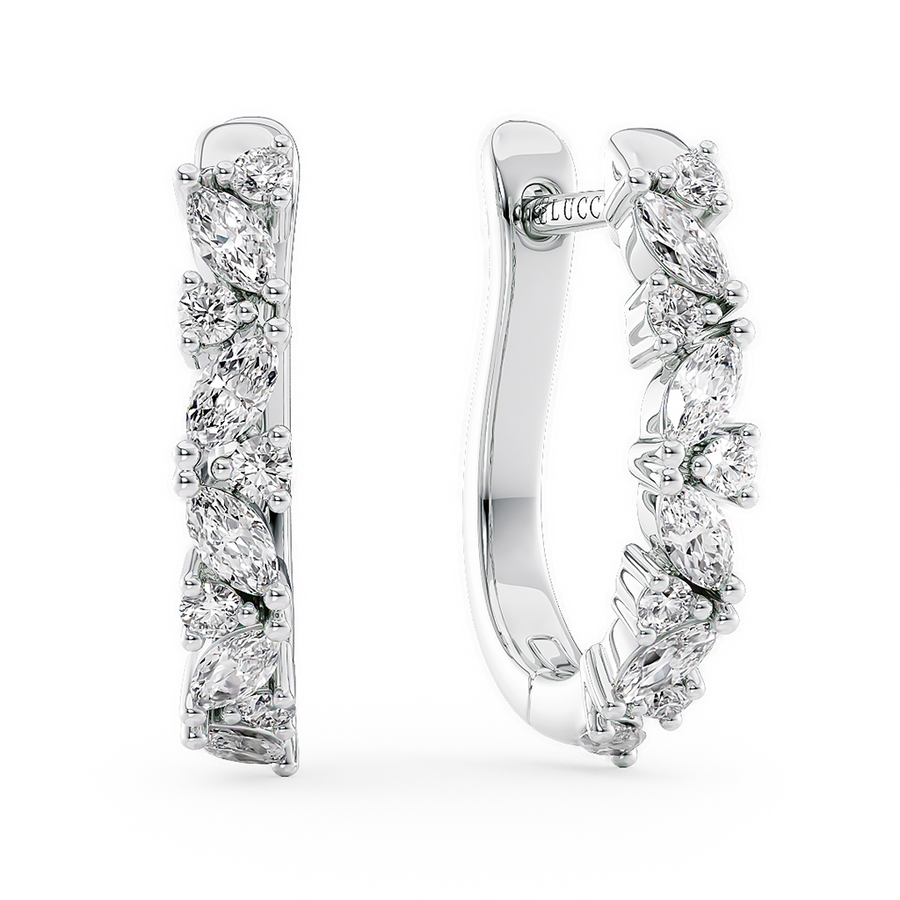 Load image into Gallery viewer, LUCCE MARCHESA™ Hoop Earrings Diamond
