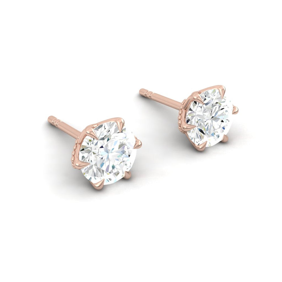 Load image into Gallery viewer, LUCCE AZALEA™ Earrings Round Diamond
