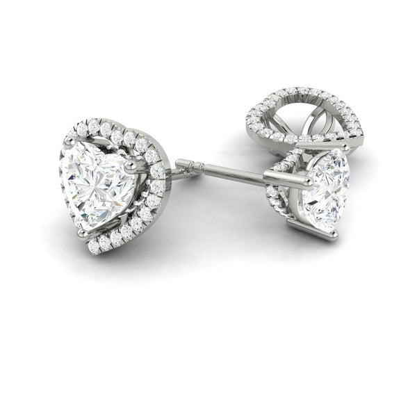 Lucce Montevalle Earrings Heart Diamond