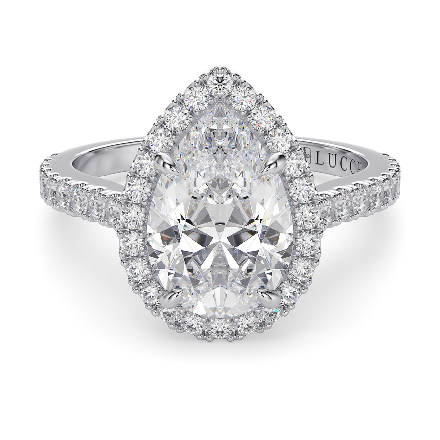 Load image into Gallery viewer, LUCCE MONTEVALLE™ Pear Lab Diamond 1.51ct D VVS2 IGI 18K White Gold
